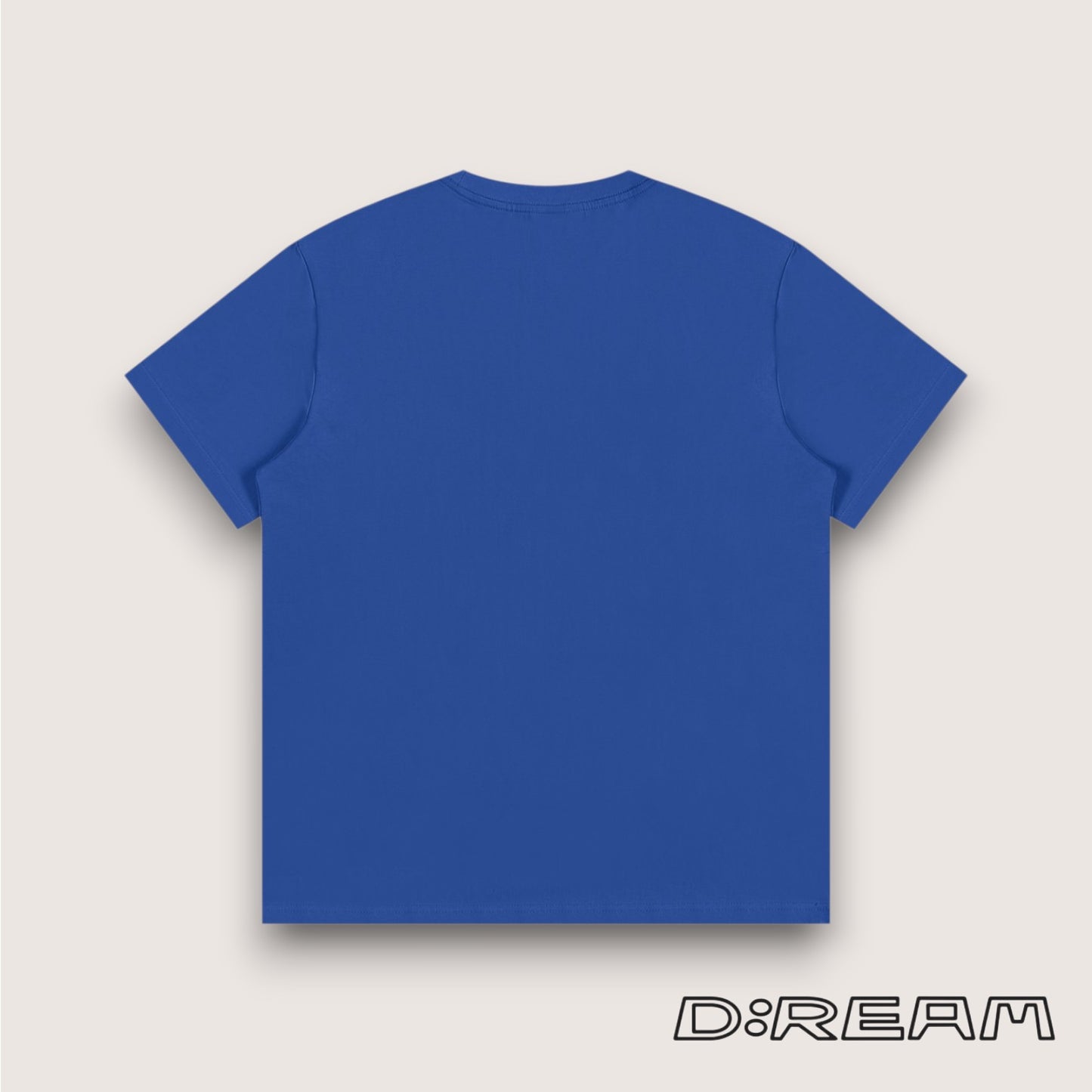 "Things Can Only Get Better" D:REAM Cotton Tee - Colourful Blue