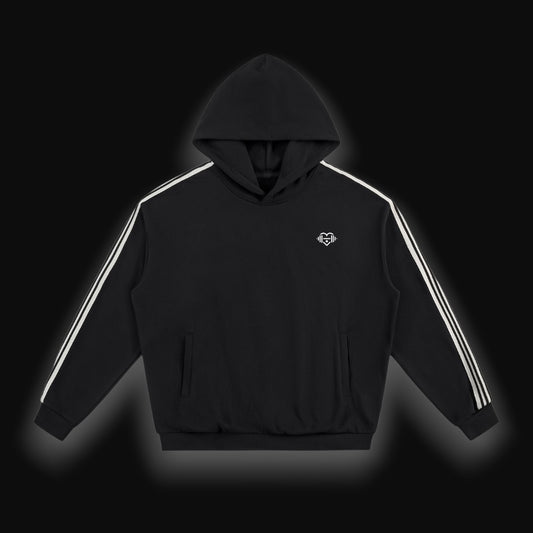 Side Stripe Drop-Shoulder Hoodie