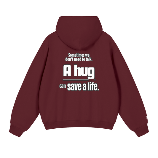 Resolute Minds Heavyweight Hoodie in Dull Red