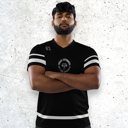 TEAM LOVEGYM Recycled Sports Jersey in Black