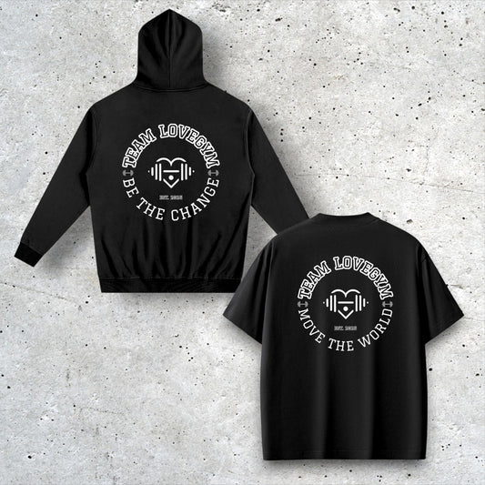 TEAM LOVEGYM Hoodie (Black) & Sorona® T-Shirt Set
