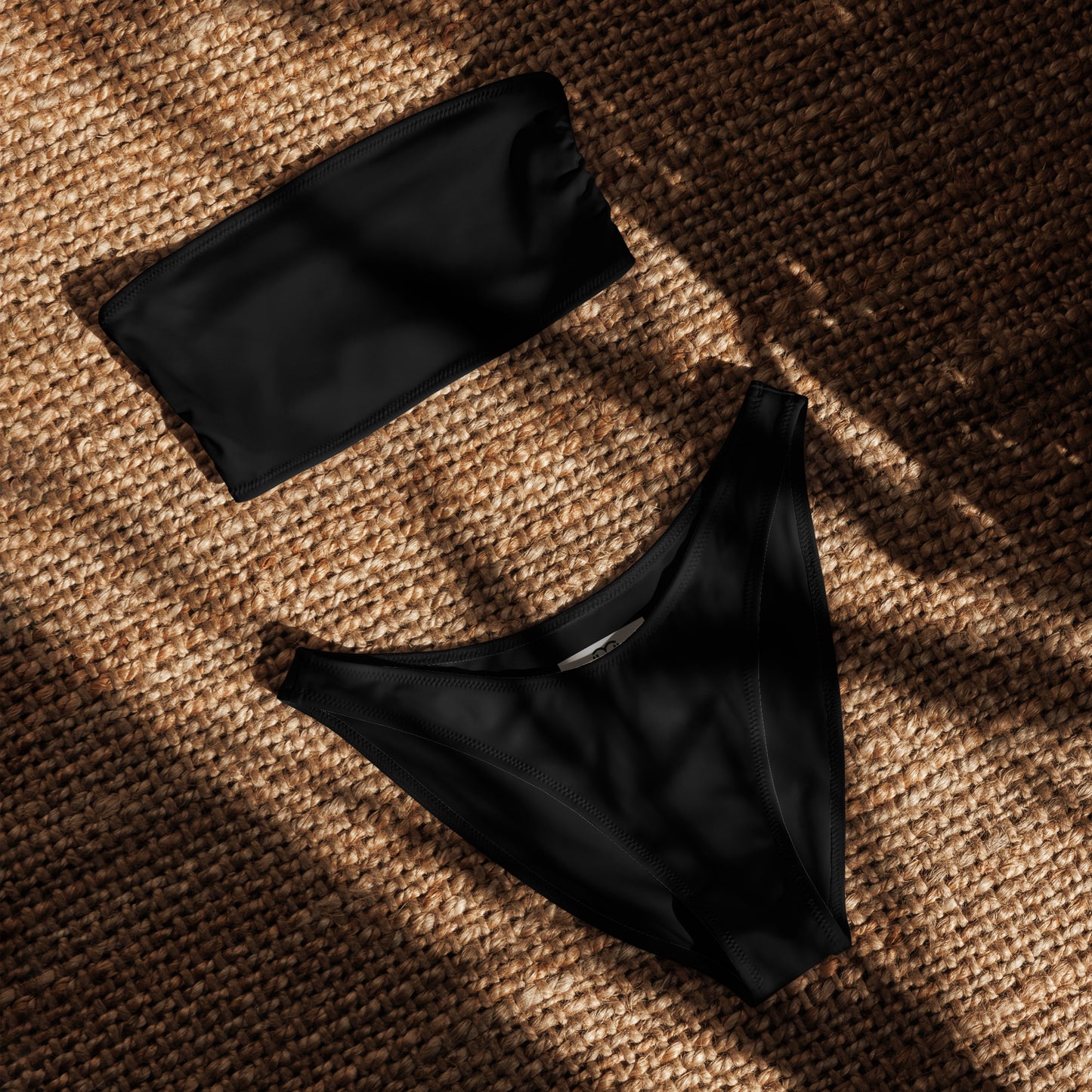 LOVEGYM Recycled Bandeau Bikini in Black