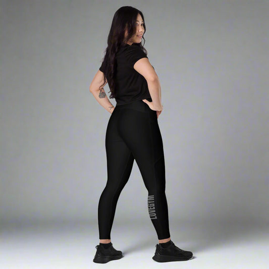 LOVEGYM Recycled Leggings with pockets in Black