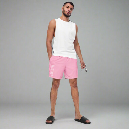 LOVEGYM Recycled Swim Shorts in Pink