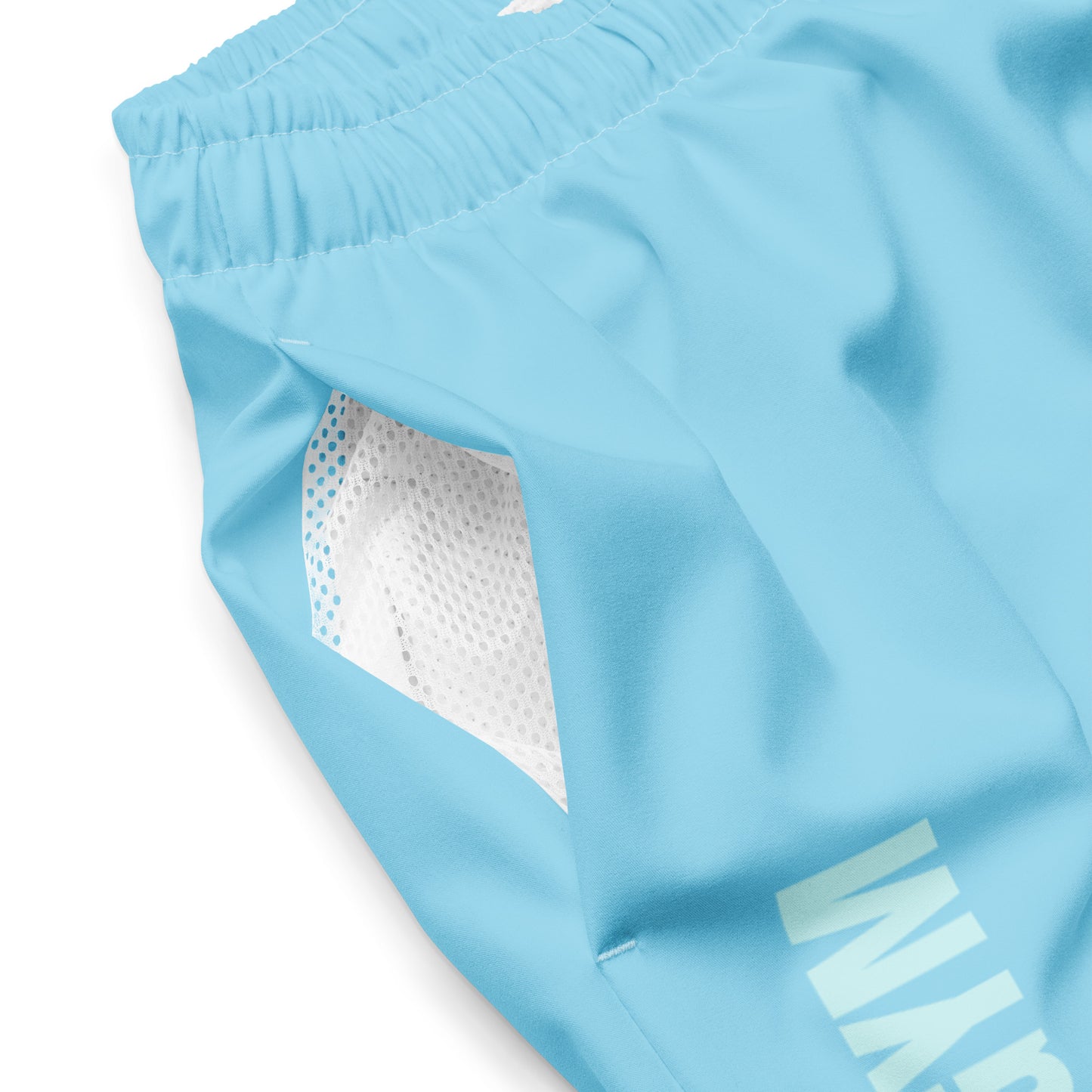 LOVEGYM Recycled Swim Shorts in Light Blue