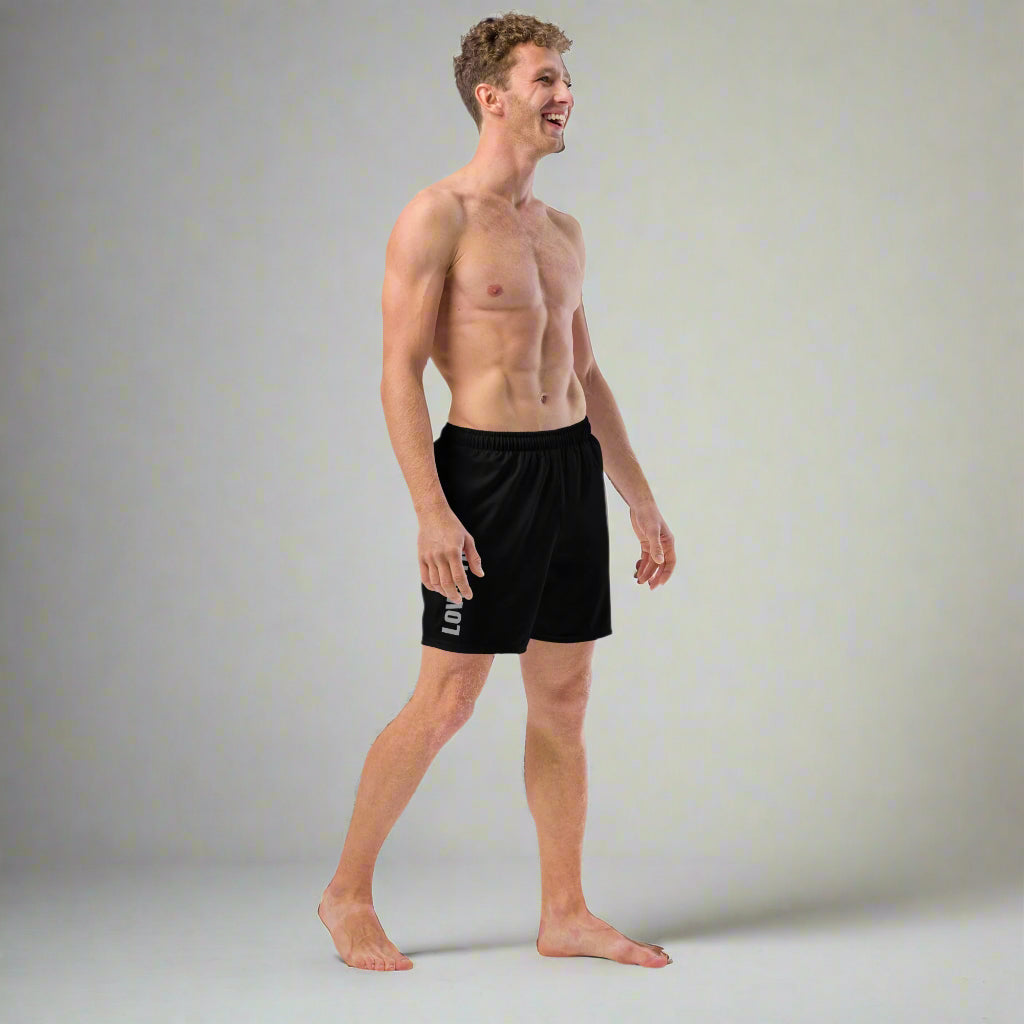 LOVEGYM Recycled Swim Shorts in Black