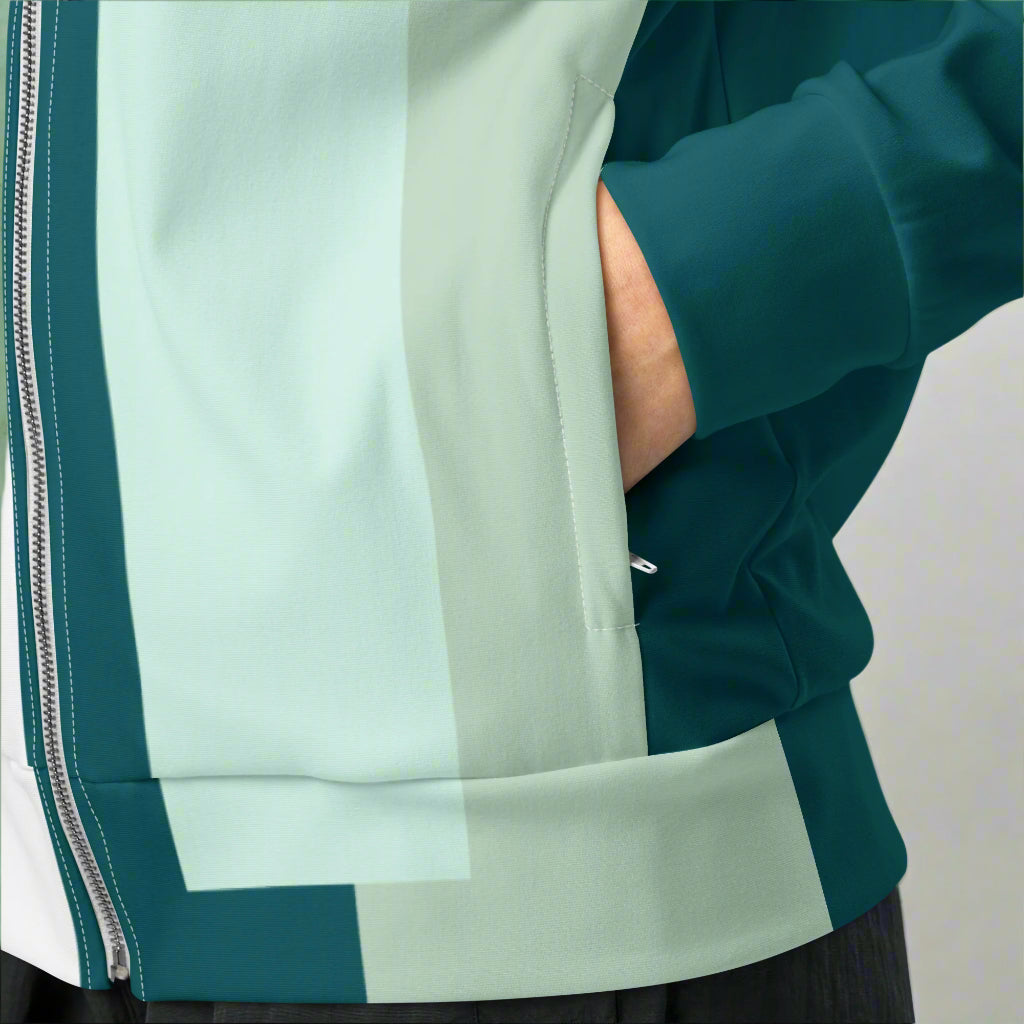 Green LOVEGYM Unisex track jacket