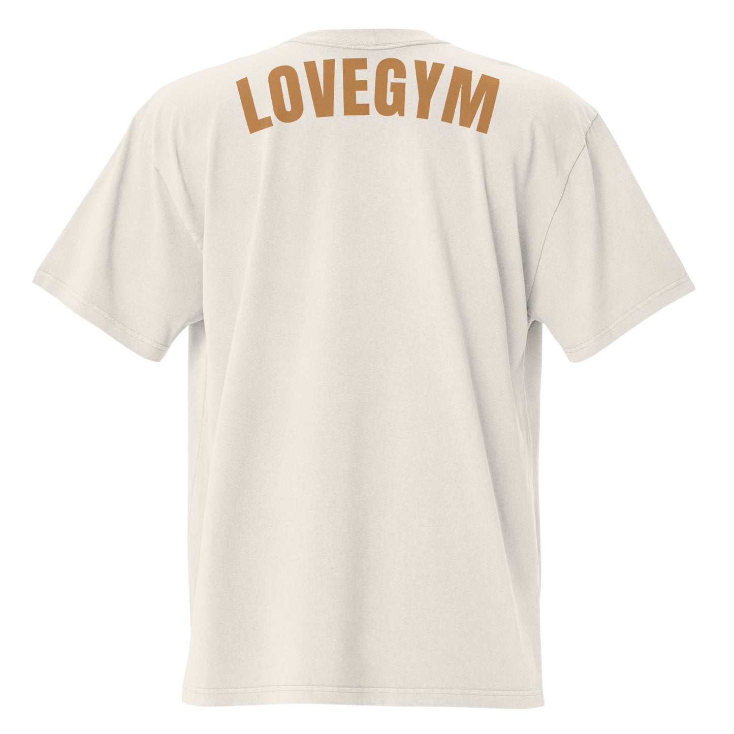 LOVEGYM Oversized T-Shirt in Faded Bone