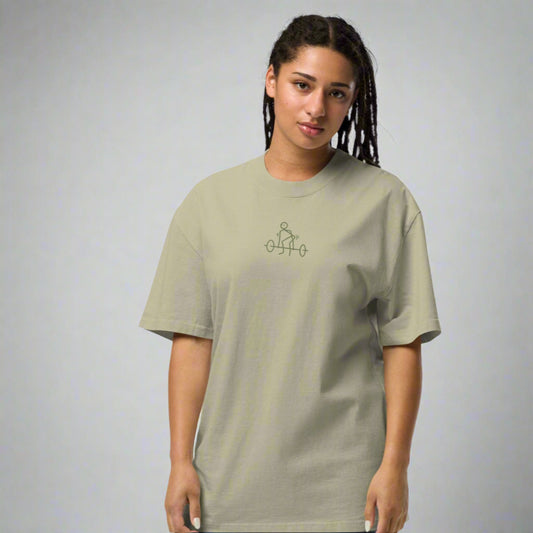 LOVEGYM Oversized T-Shirt in Faded Eucalyptus