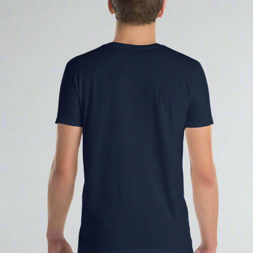 Product mockupLOVEGYM Basics Short-Sleeve Soft-Style Unisex T-Shirt in Navy