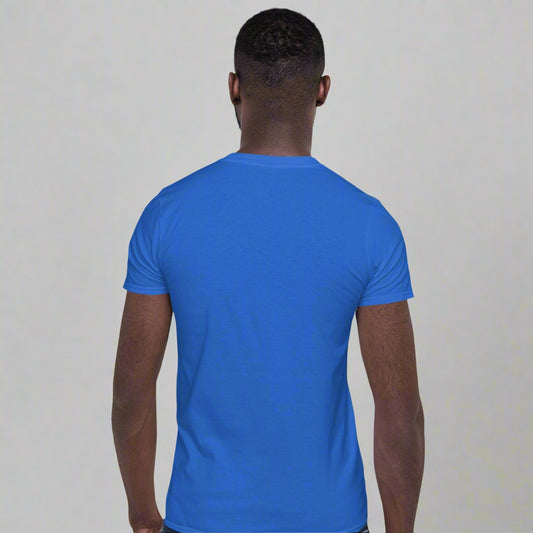 LOVEGYM Basics Short-Sleeve Soft-Style Unisex T-Shirt in Blue
