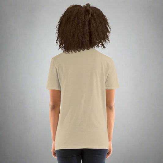 LOVEGYM Basics Short-Sleeve Soft-Style Unisex T-Shirt in Sand