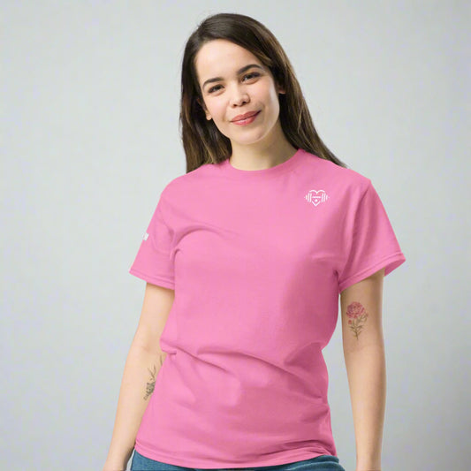 LOVEGYM Unisex Classic Tee in Pink