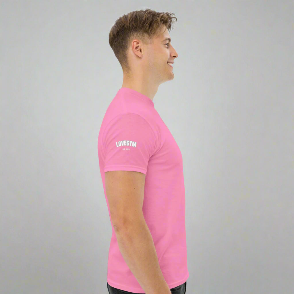 LOVEGYM Unisex Classic Tee in Pink