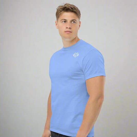 LOVEGYM Unisex Classic Tee in Carolina Blue
