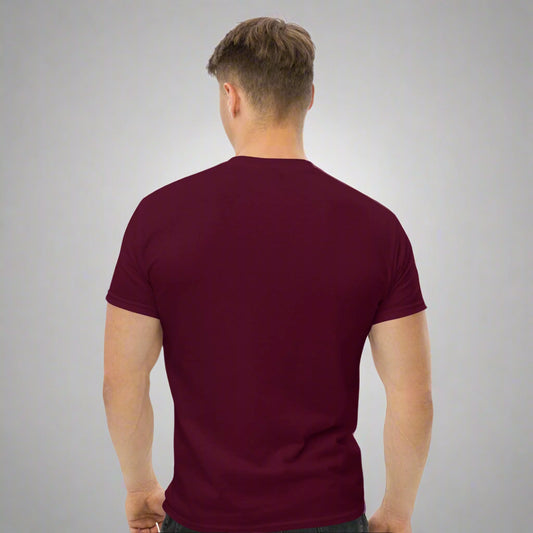 LOVEGYM Unisex Classic Tee in Burgundy