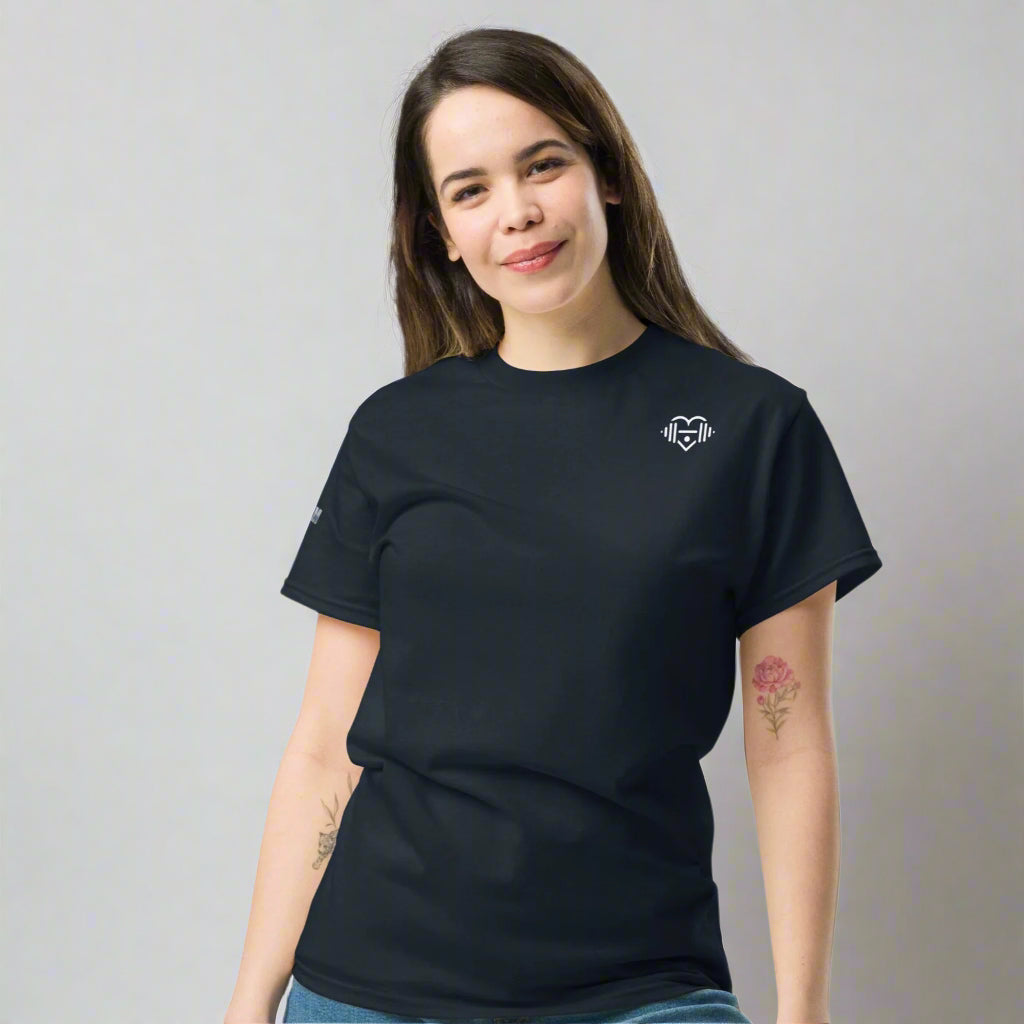 LOVEGYM Unisex Classic Tee in Navy