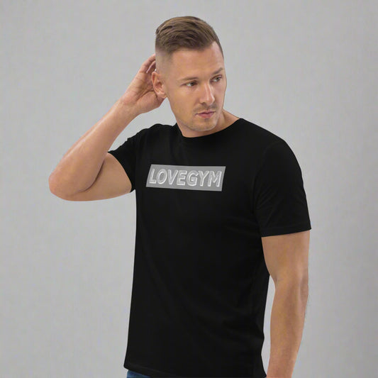 LOVEGYM Bold Organic Tee in Black