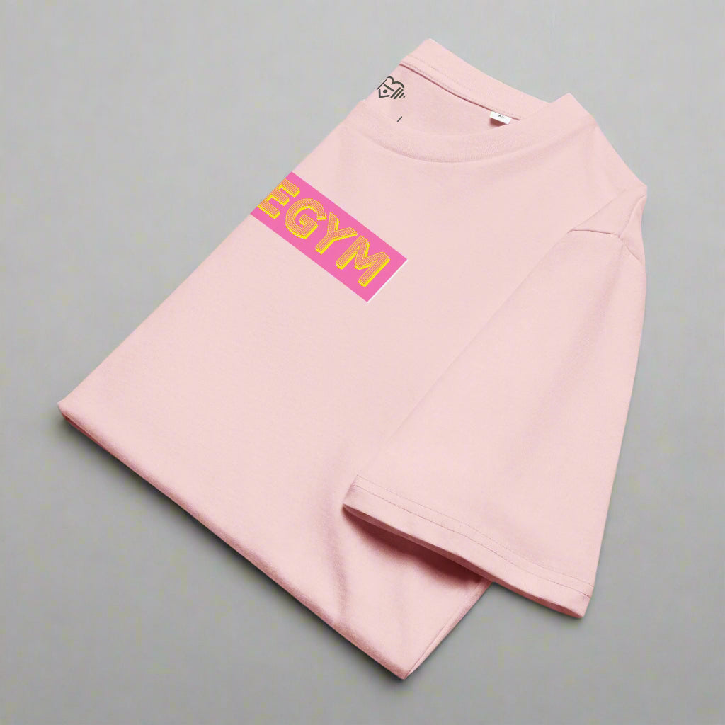 LOVEGYM Bold Organic Tee in Pink