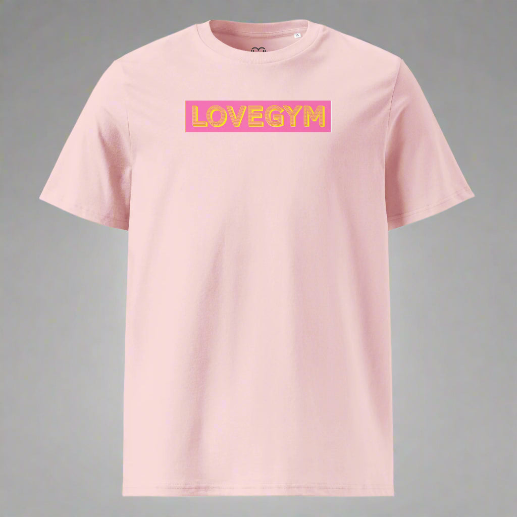 LOVEGYM Bold Organic Tee in Pink