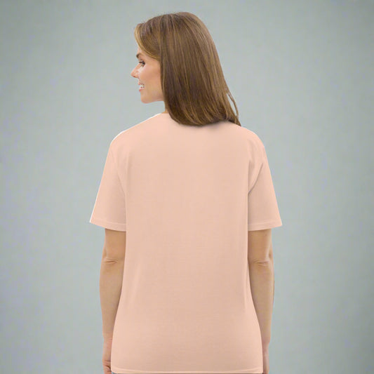 LOVEGYM Bold Organic Tee in Peach