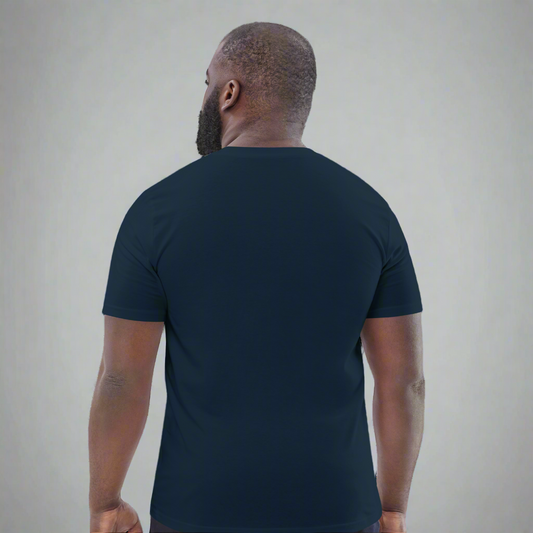 LOVEGYM Bold Organic Tee in Navy