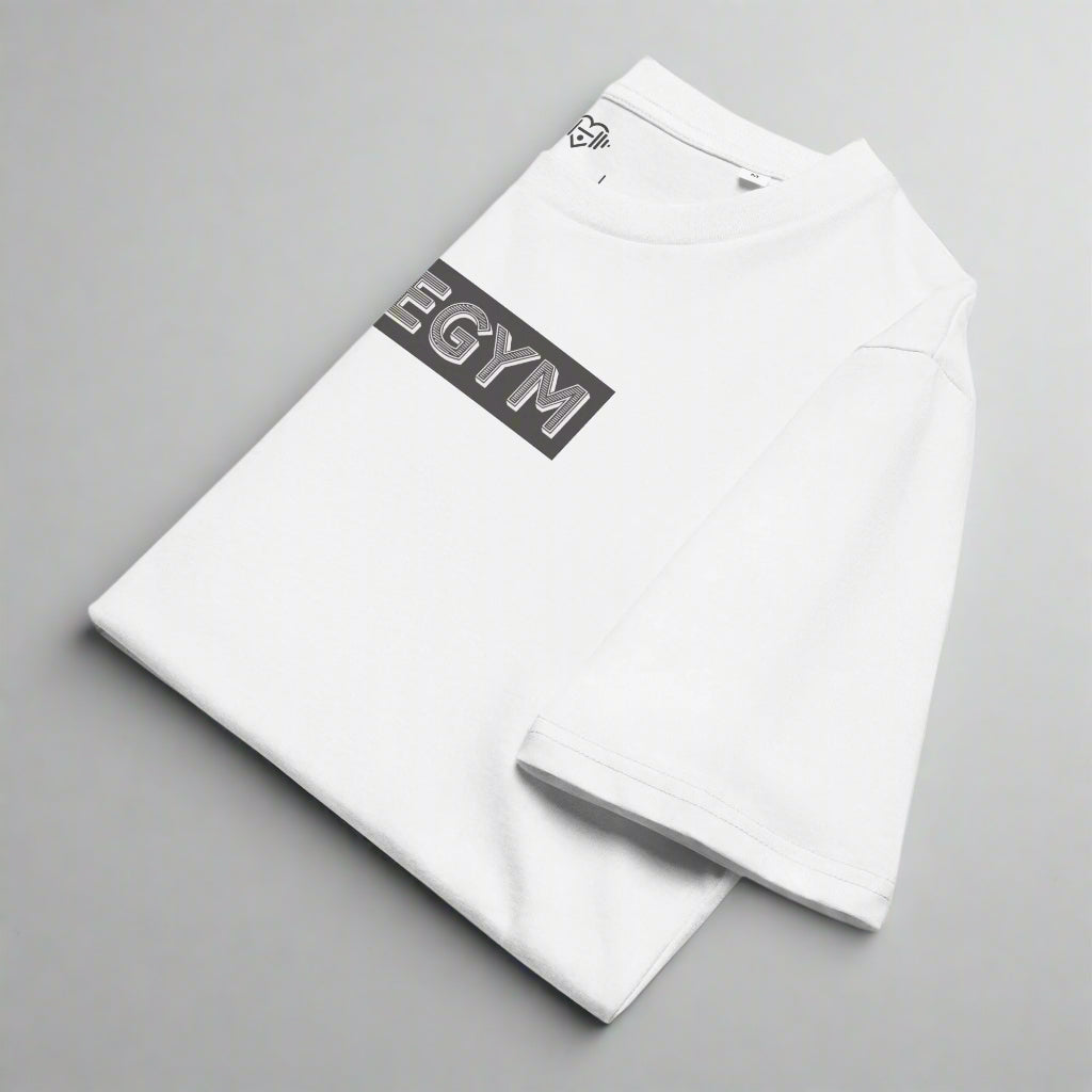LOVEGYM Bold Organic Tee in White
