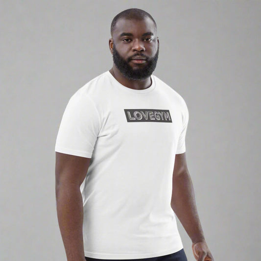 LOVEGYM Bold Organic Tee in White