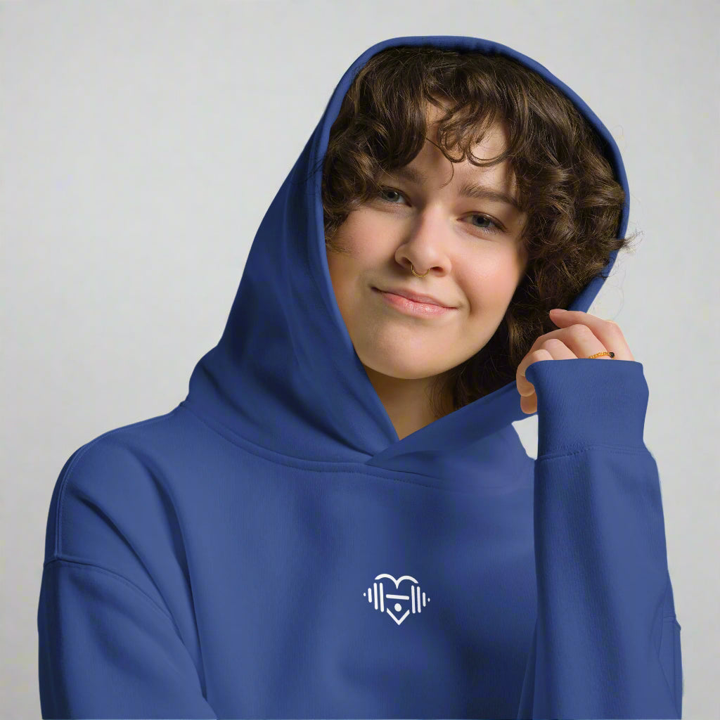 LOVEGYM Unisex Oversized Hoodie in Cobalt Blue