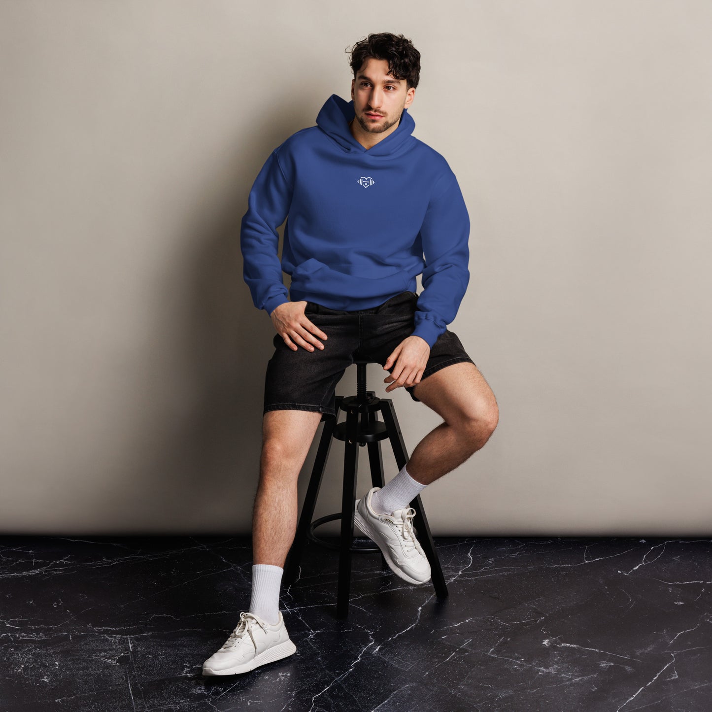 LOVEGYM Unisex Oversized Hoodie in Cobalt Blue