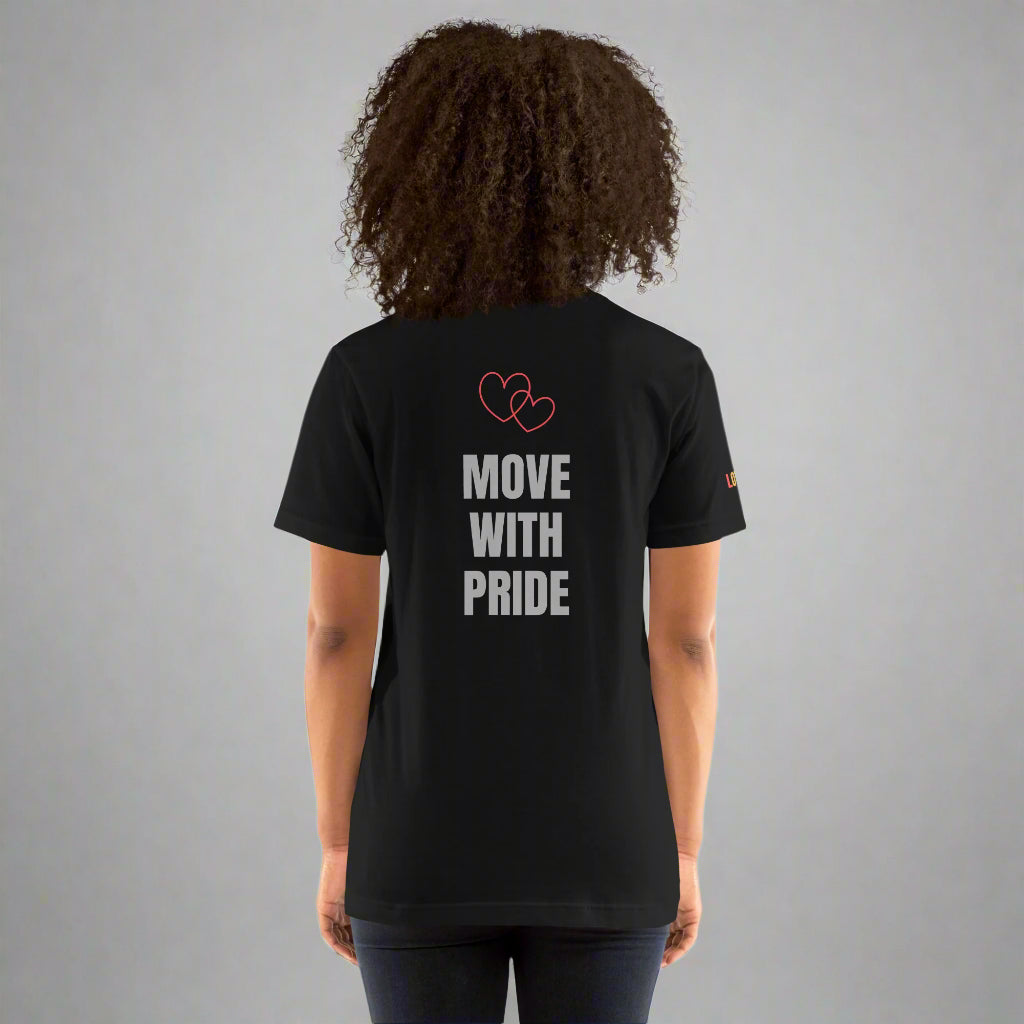LOVEGYM Unisex T-shirt in Black– Pride Edit 🏳️🌈
