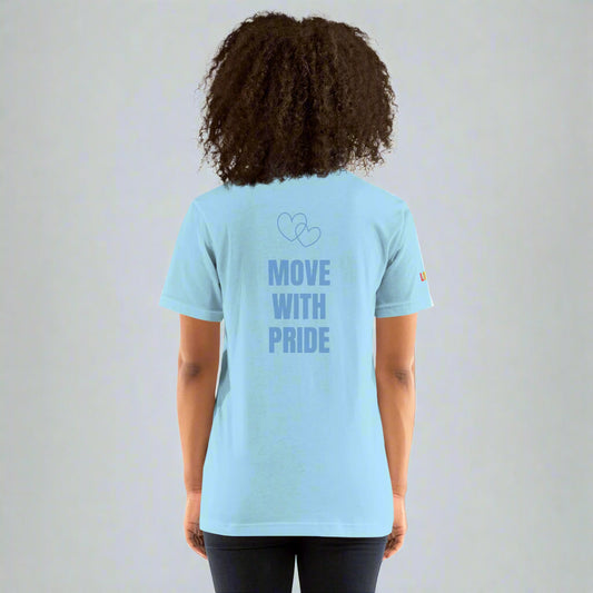 LOVEGYM Unisex T-shirt in Ocean Blue– Pride Edit 🏳️🌈