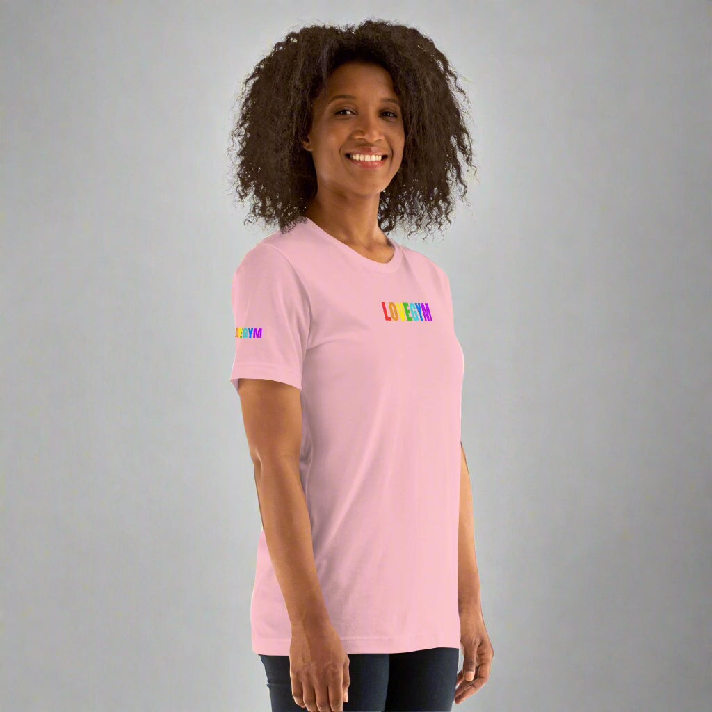 LOVEGYM Unisex T-shirt in Pinkโ Pride Edit ๐ณ๏ธโ๐