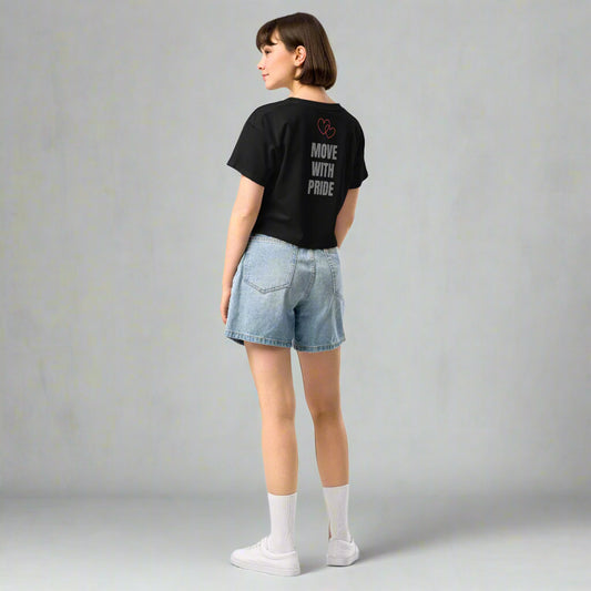 LOVEGYM Crop Top in Black– Pride Edit 🏳️🌈