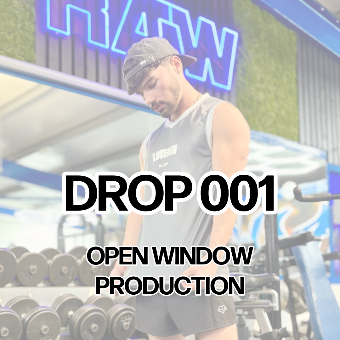 LOVEGYM ATHLEISURE DROP 001 OPEN WINDOW PRODUCTION