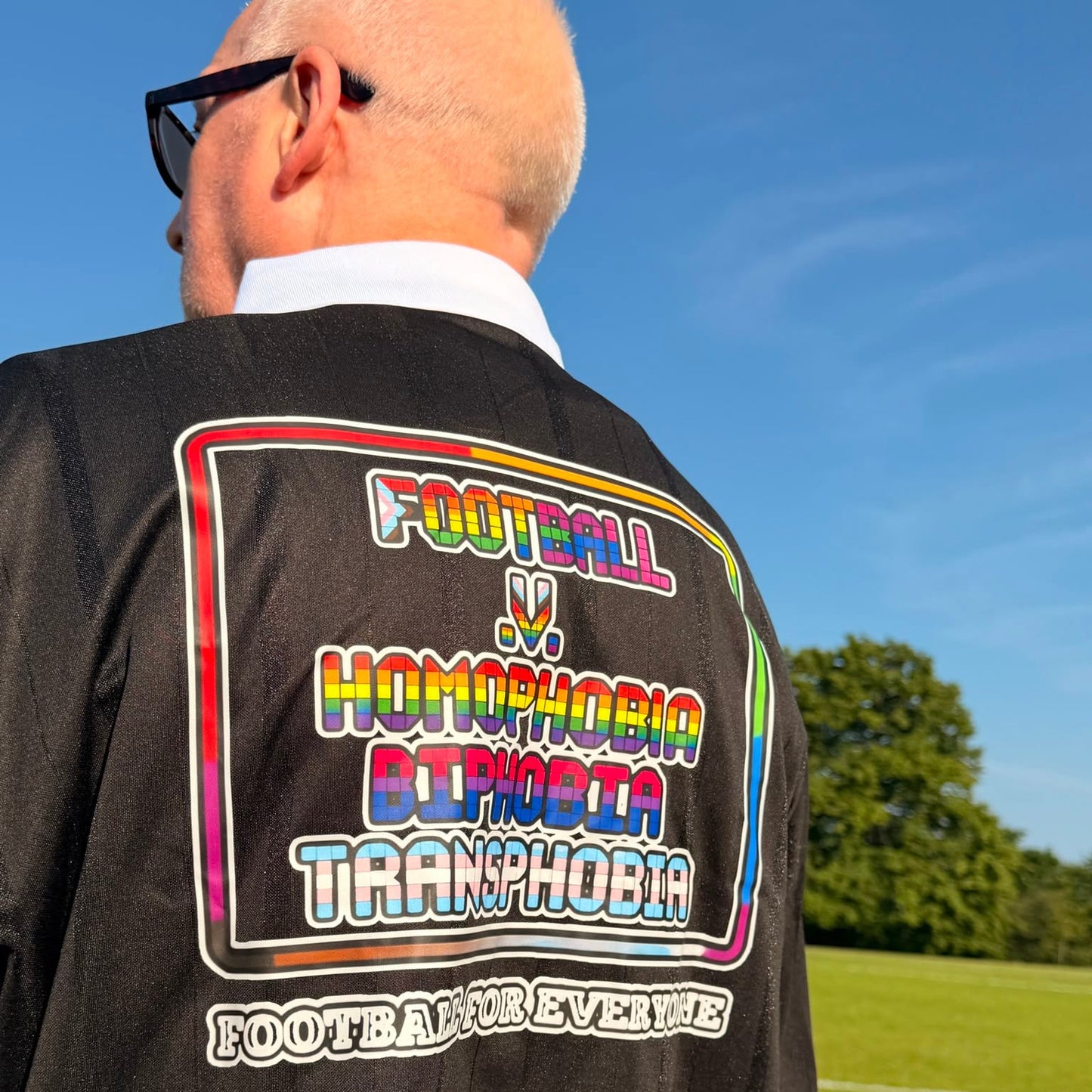 Football v Homophobia, Biphobia, Transphobia Boxy Soccer Jersey