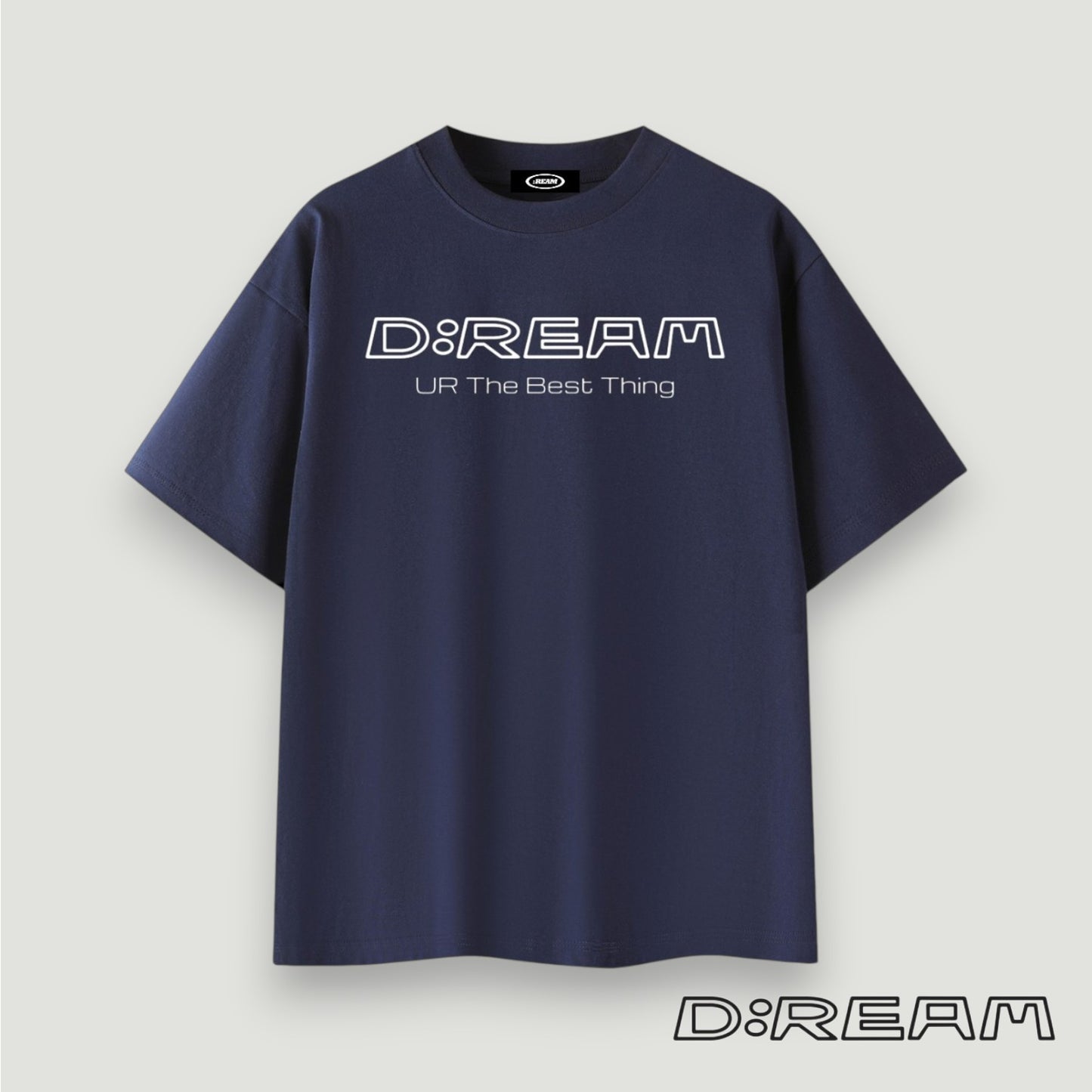 "UR The Best Thing" D:REAM Cotton Tee - Navy Blue or Black
