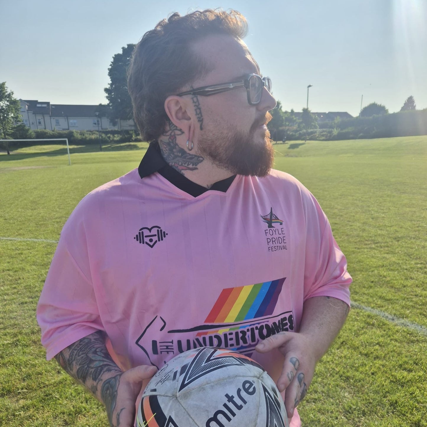 Football v Homophobia, Biphobia, Transphobia Boxy Soccer Jersey