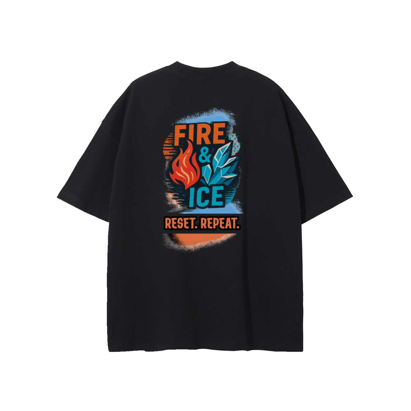 Fire & Ice Unisex Pure Cotton T-Shirt
