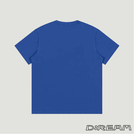"Things Can Only Get Better" D:REAM Cotton Tee - Colourful Blue