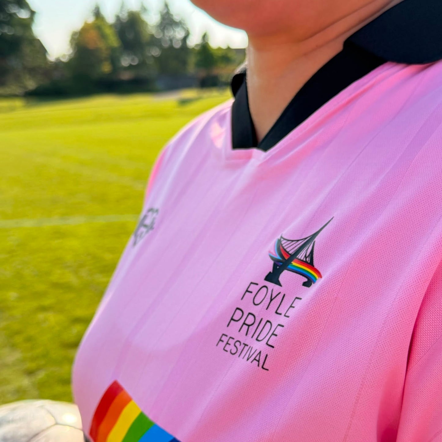 Football v Homophobia, Biphobia, Transphobia Boxy Soccer Jersey