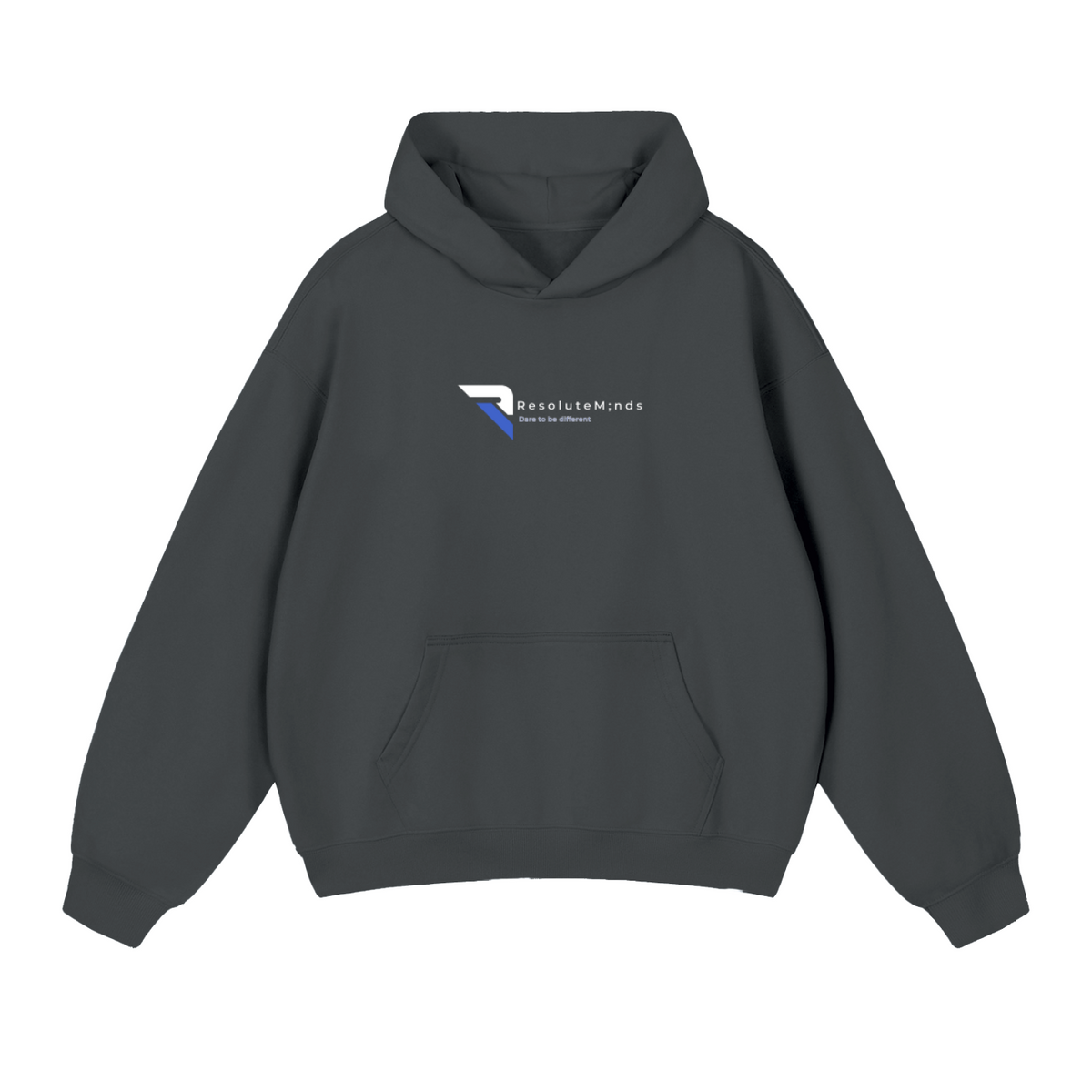 Resolute Minds Heavyweight Hoodie in Dark Grey