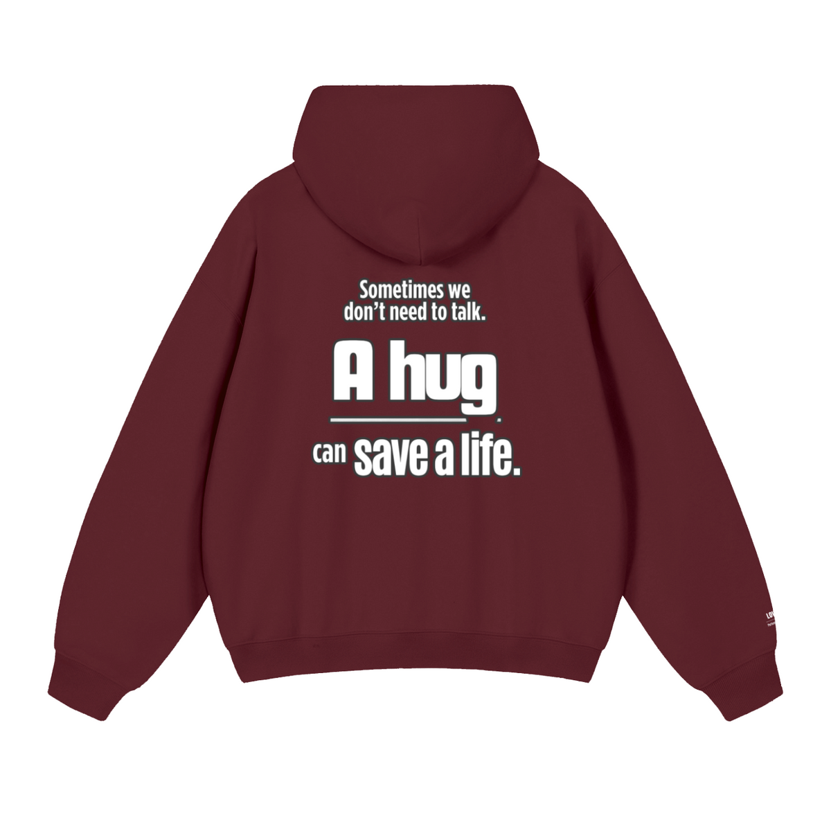 Resolute Minds Heavyweight Hoodie in Dull Red