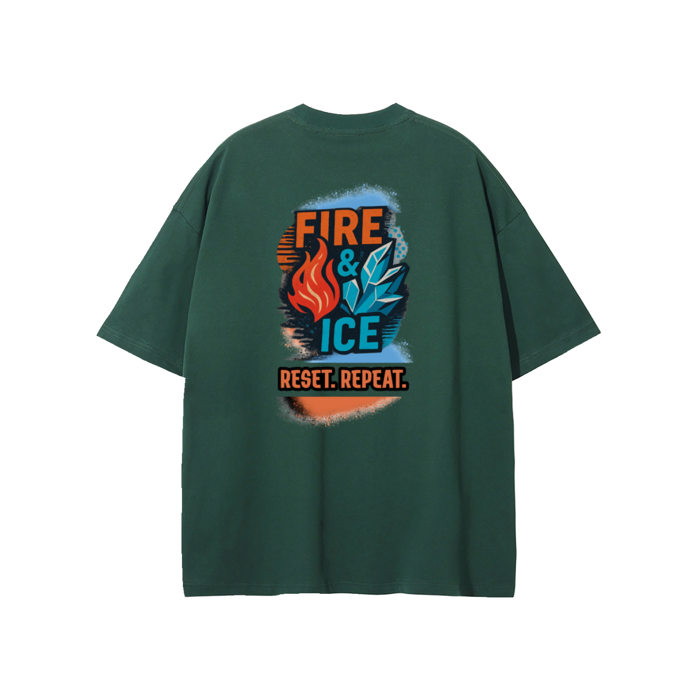 Fire & Ice Unisex Pure Cotton T-Shirt