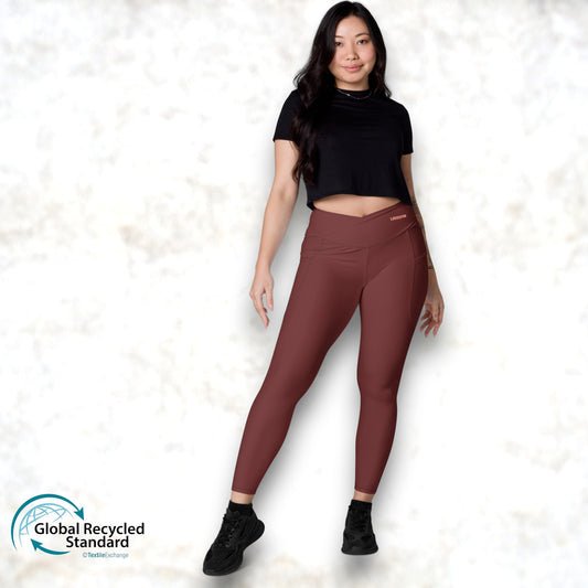 💥 NEW 💥 LOVEGYM Crossover Leggings — Auburn Edition