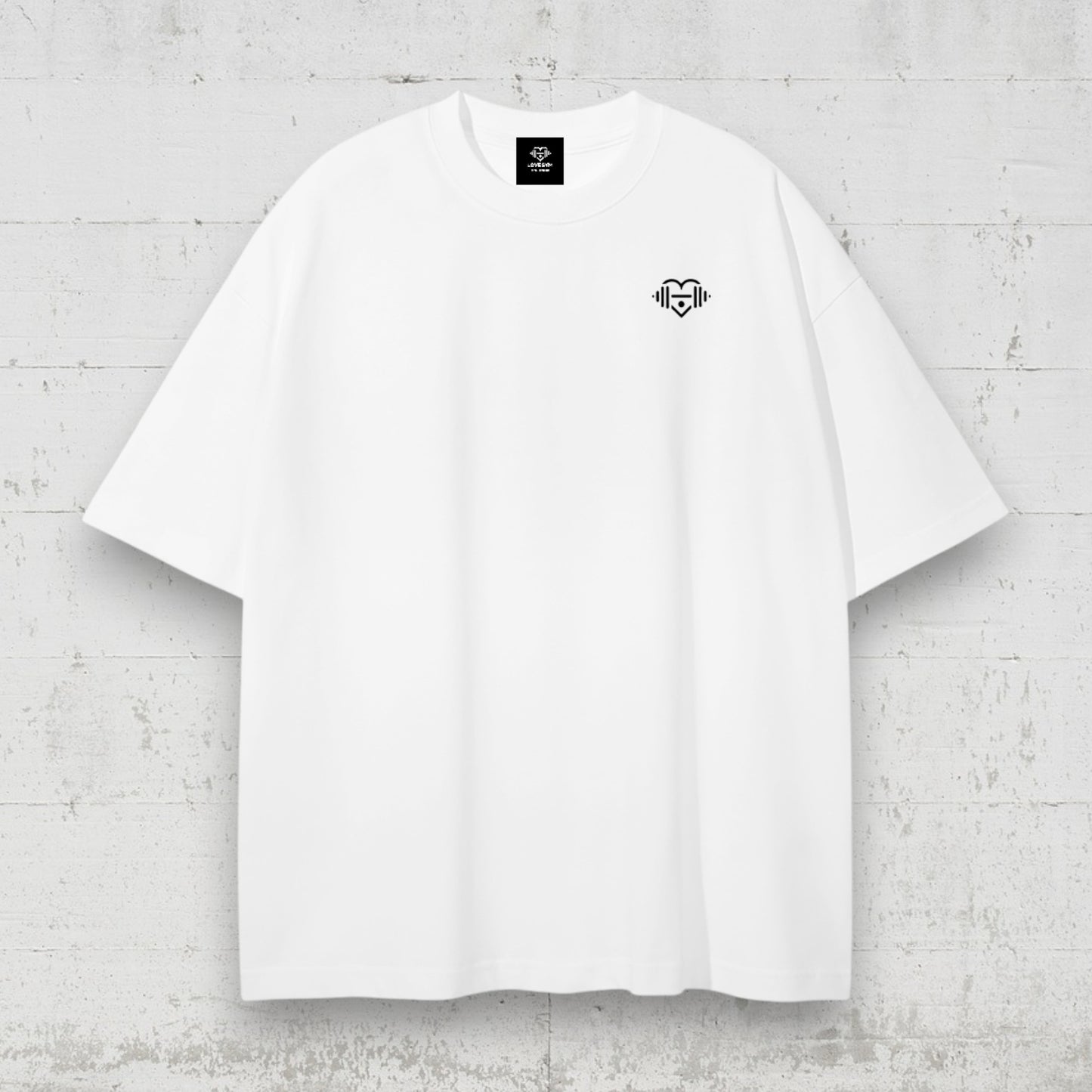 LOVEGYM Oversized Pure Cotton T-Shirt