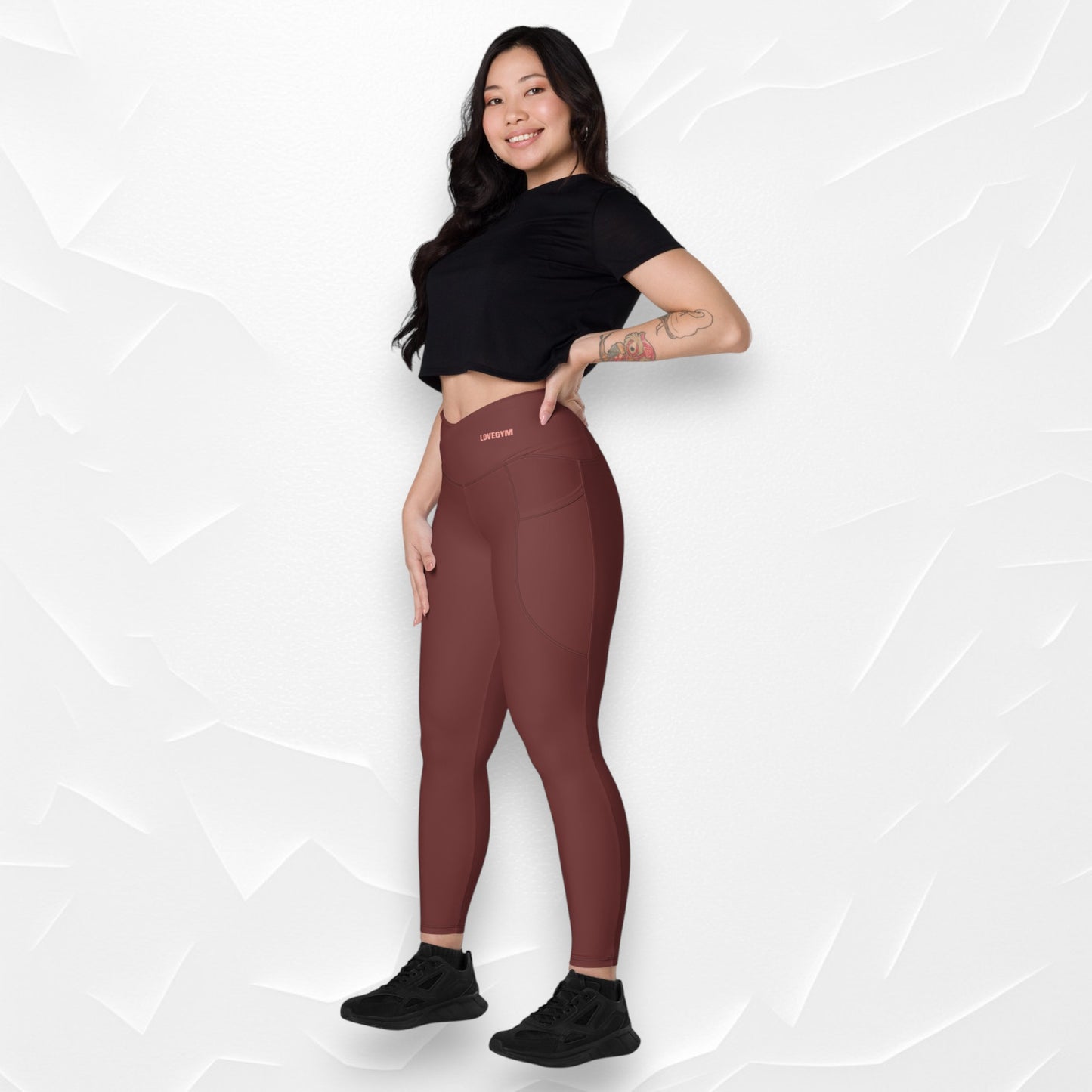 LOVEGYM Crossover Leggings — Auburn Edition