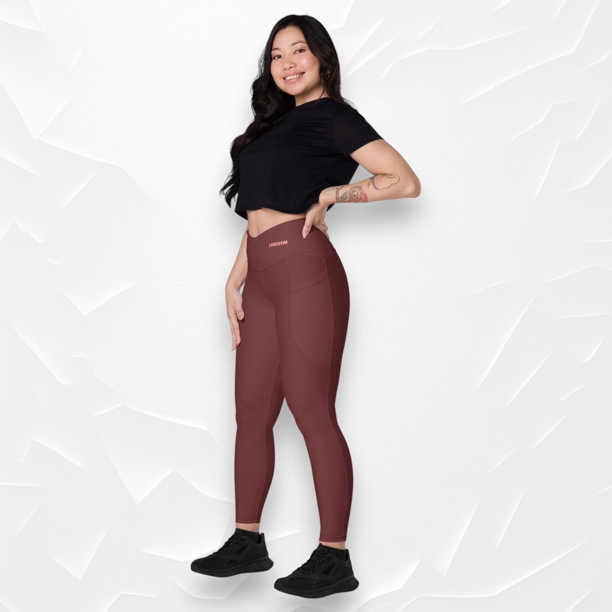LOVEGYM Crossover Leggings — Auburn Edition