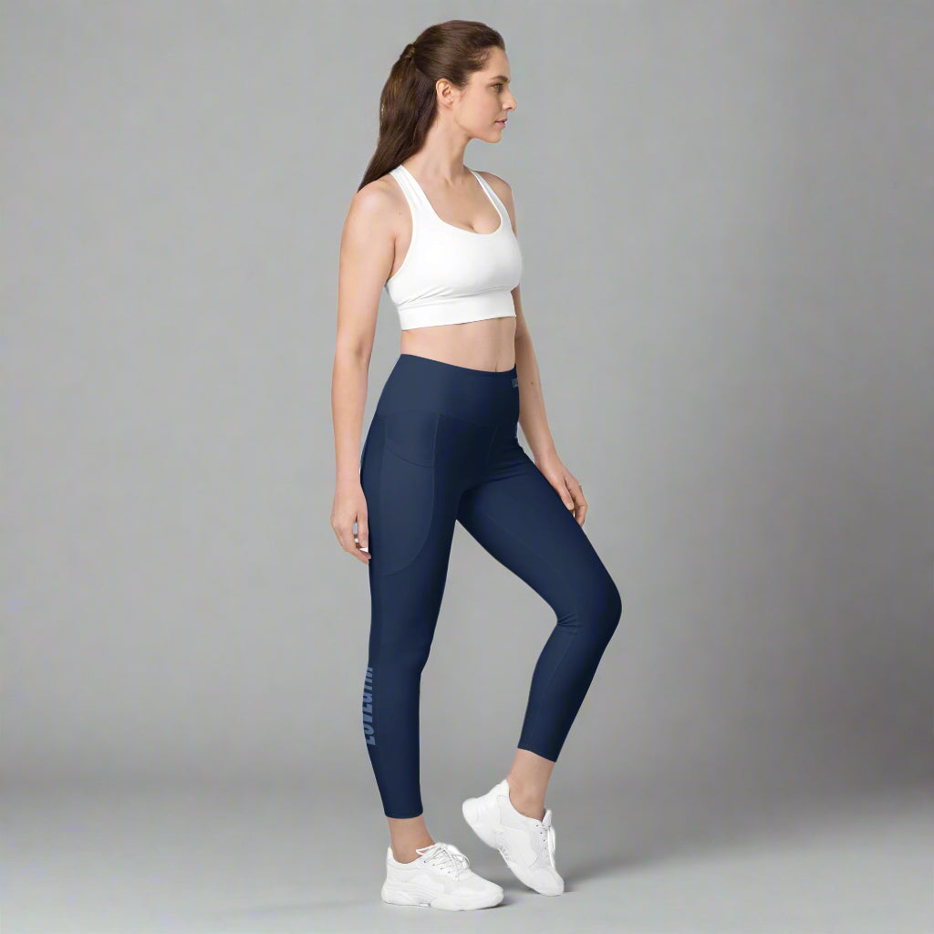 LOVEGYM Recycled Leggings with Pockets in Navy