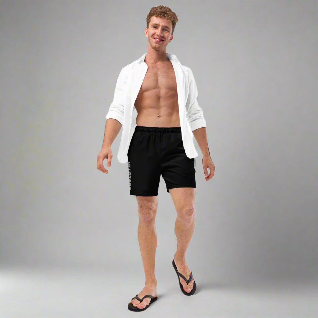 LOVEGYM Recycled Swim Shorts in Black